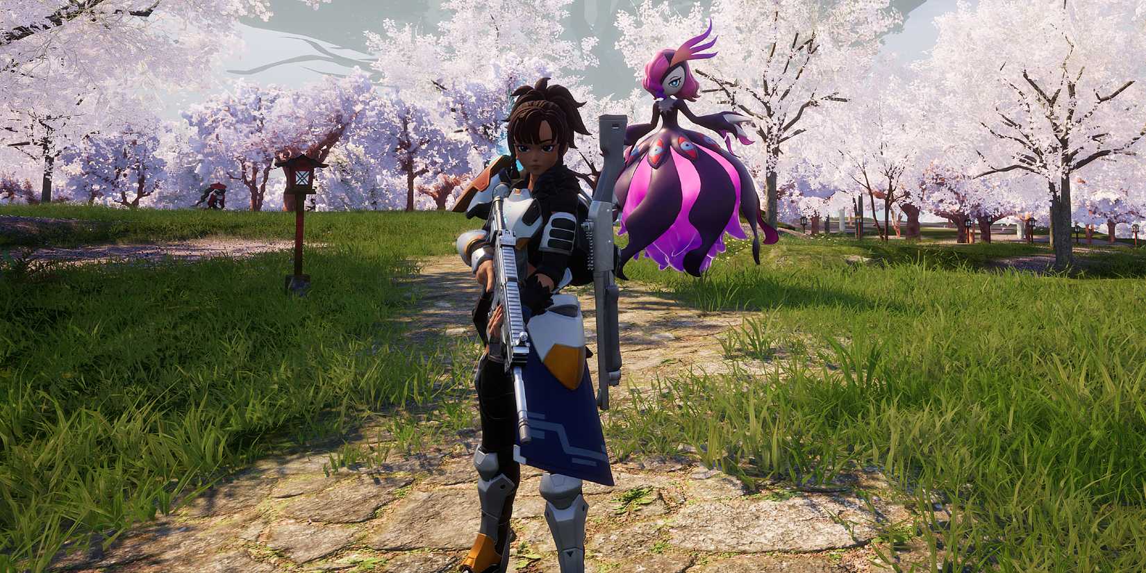 Screenshot showcasing Bellanoir Libero in Palworld