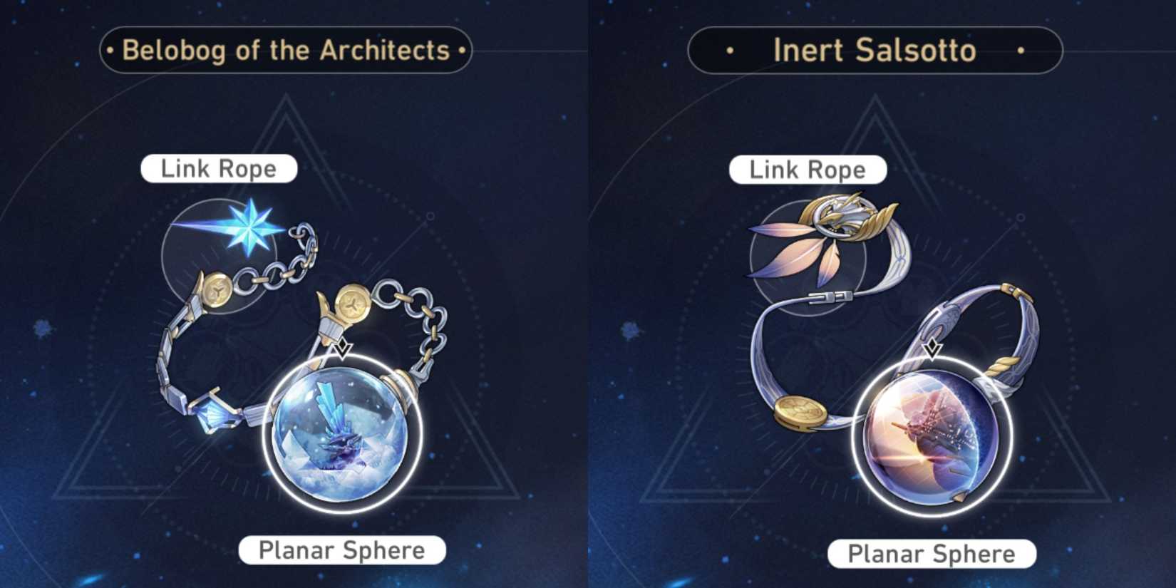 Honkai: Star Rail Belobog Of The Architects Inert Salsotto Planar Ornaments