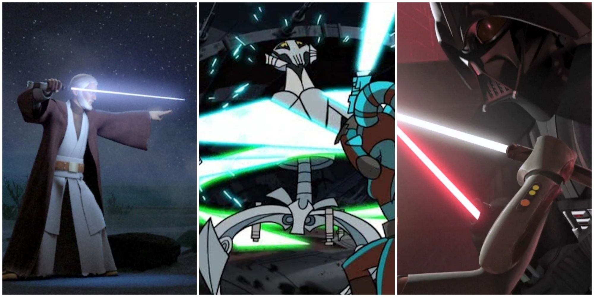 The Best Animated Lightsaber Battles In Star Wars