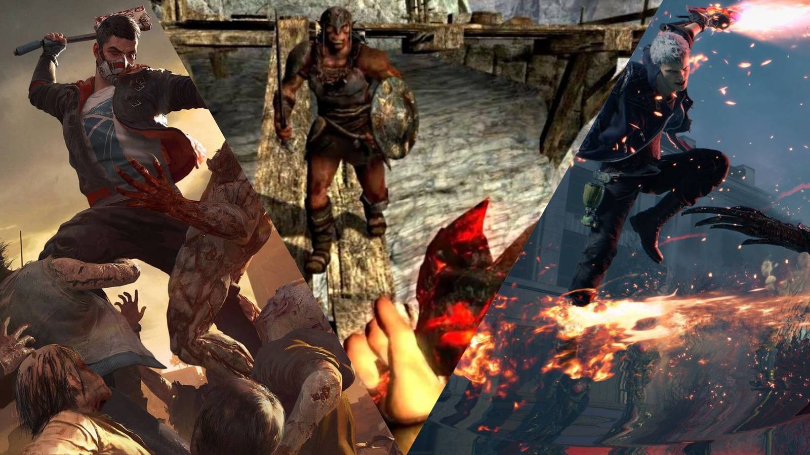 Best Games That Masterfully Blend Ranged And Melee Combat Dying Light 2, Dark Messiah Of Might And Magic, Devil May Cry 5