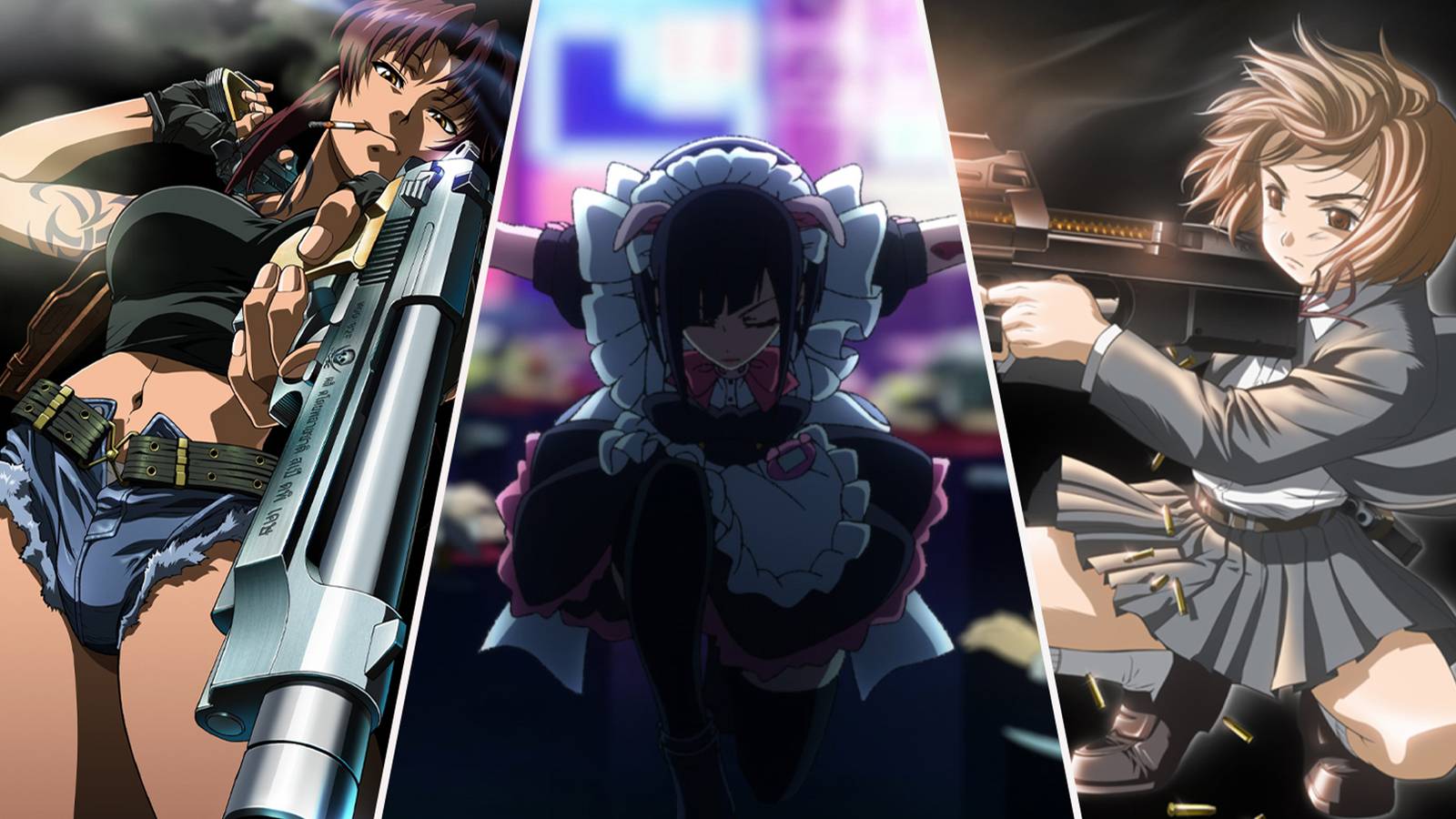 Best Girls With Guns Anime, image size:1600x900