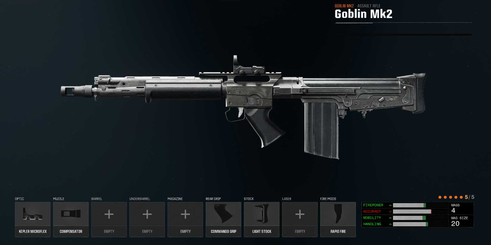 Screenshot showcasing the best Goblin Mk2 build in Black Ops 6 