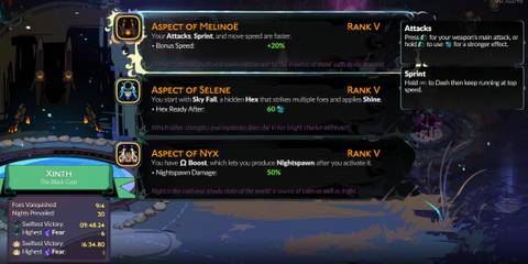 Black Coat Aspect of Melinoe in Hades 2