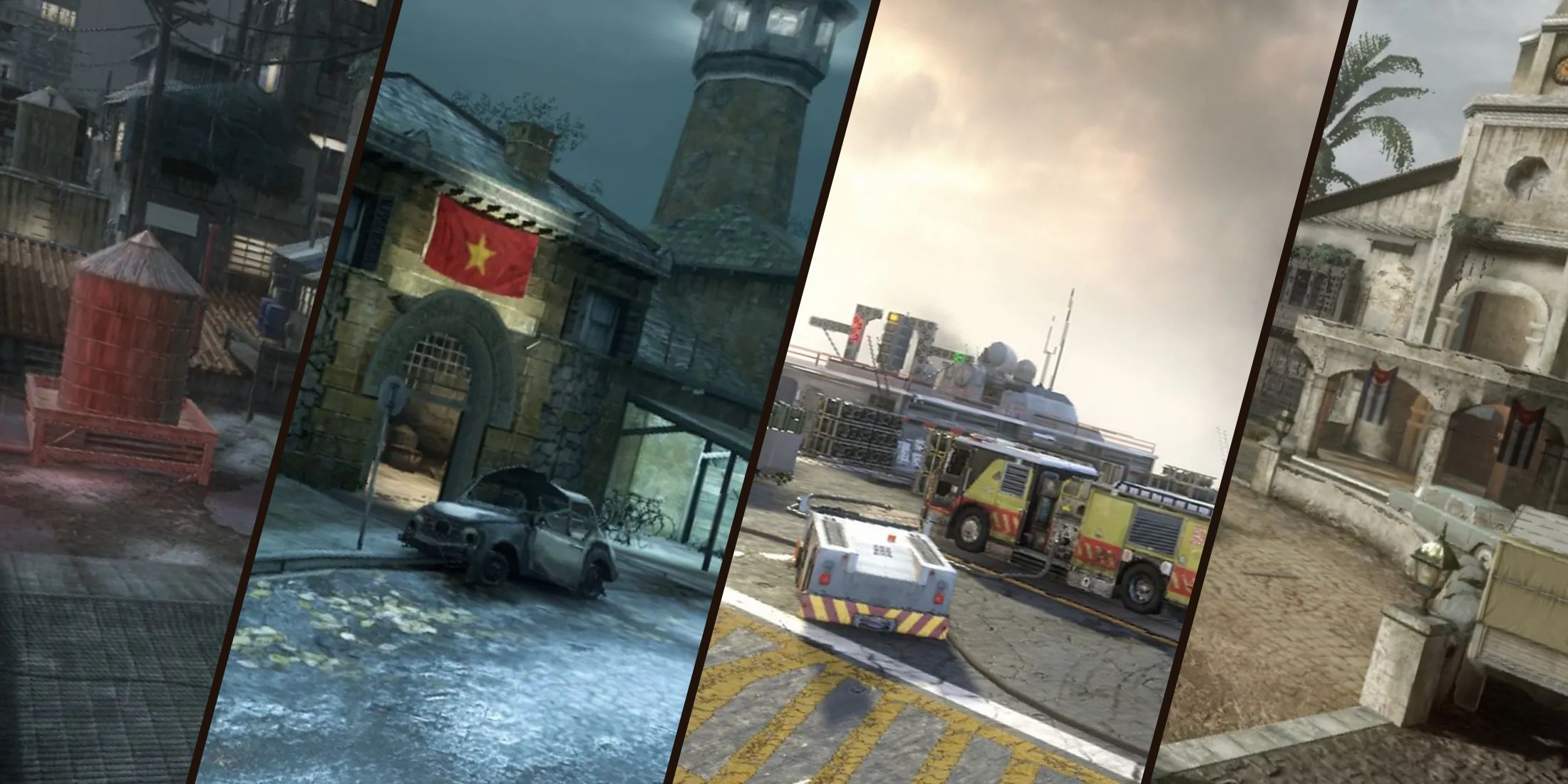 Black Ops 1 and 2 maps in collage