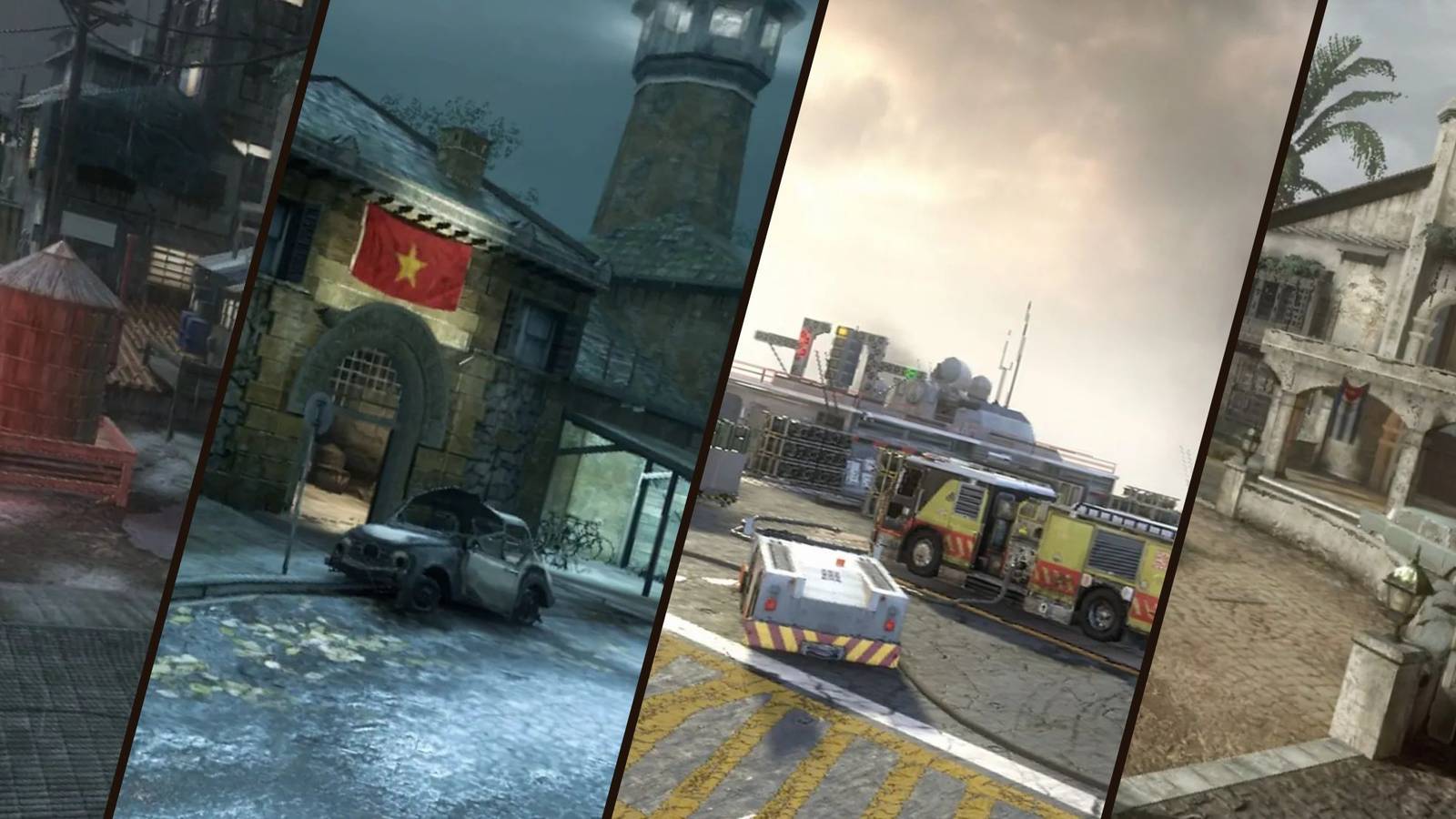 Black Ops 1 and 2 maps in collage