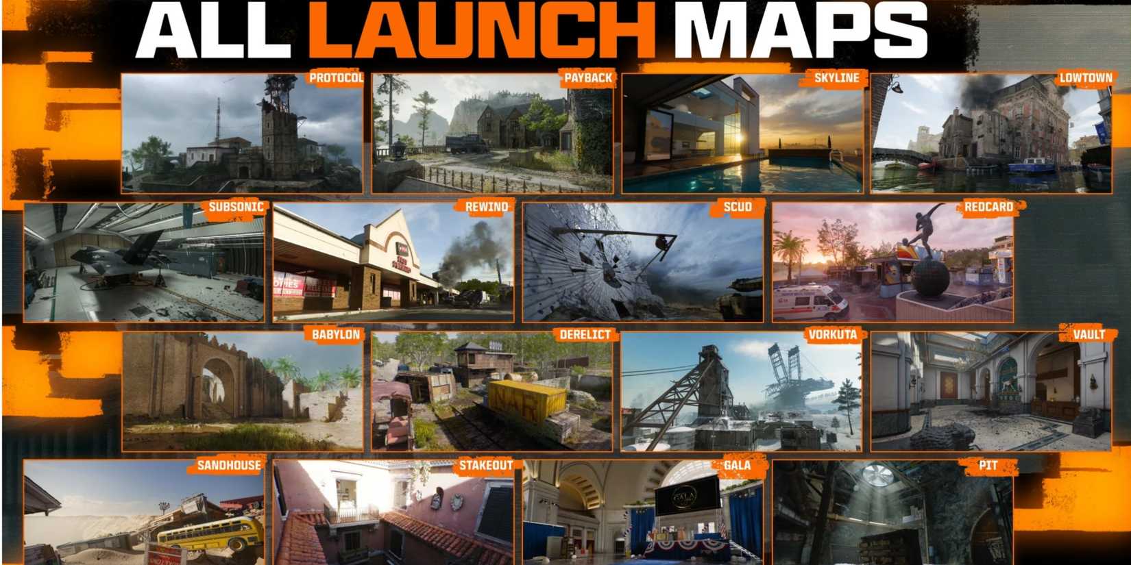 Black Ops 6 All Launch Maps