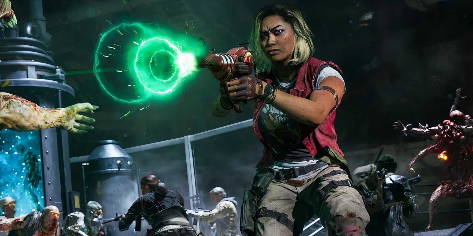 call of duty black ops 6 woman firing a gun