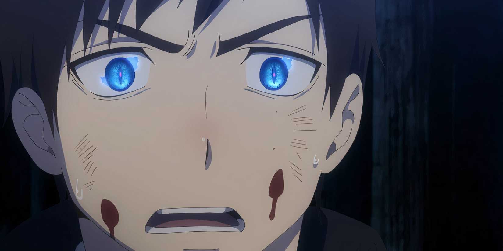 blue exorcist okumura yukio blue flames