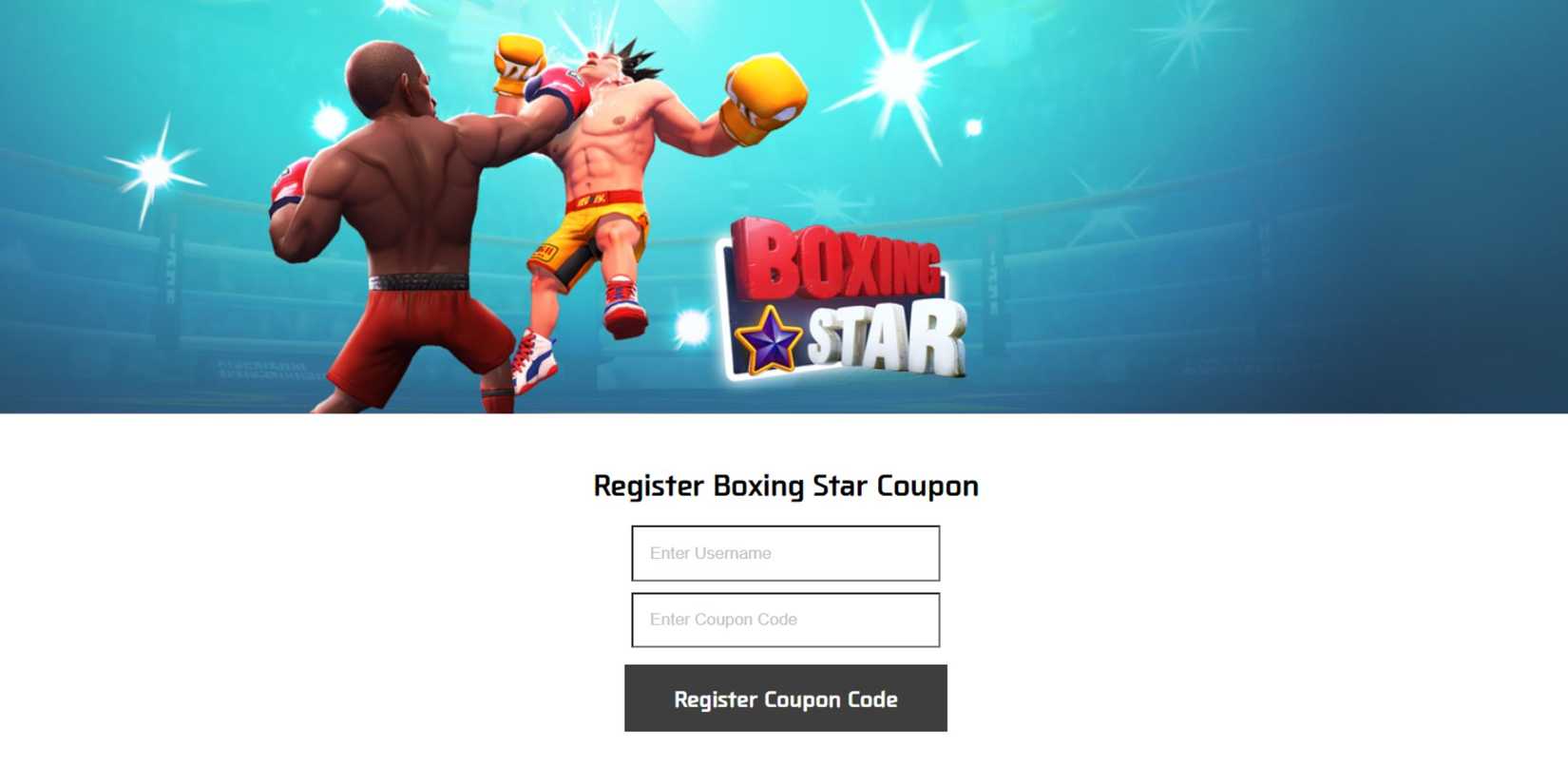 Boxing Star the codes tab