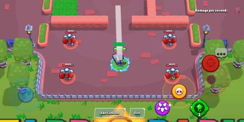 Brock aiming his attack in Brawl Stars