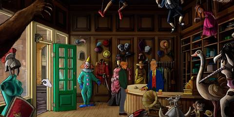 Broken Sword George obtains the hand buzzer