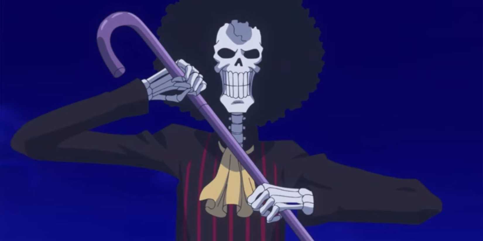 Brook fights Big Mom and asks to see her panties.