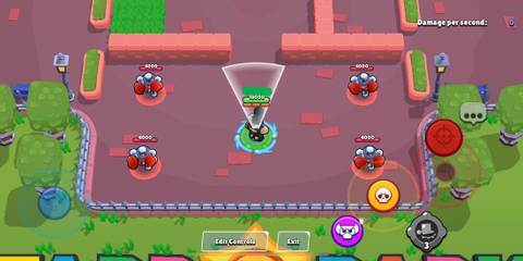 Bull aiming his attack in Brawl Stars