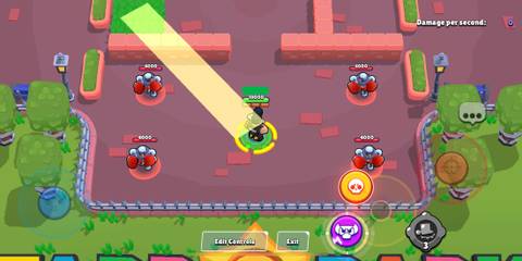 Bull aiming his super in Brawl Stars