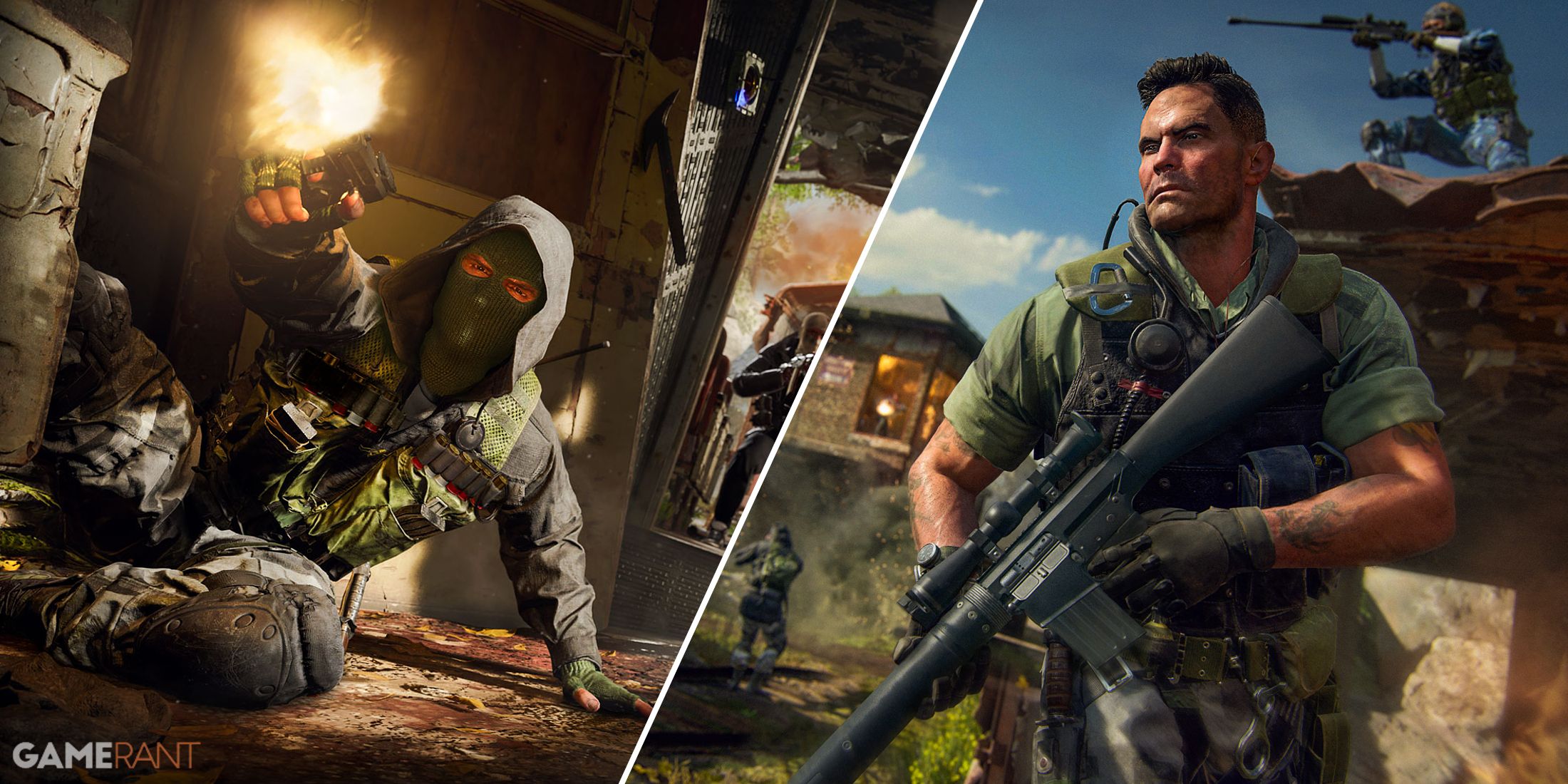 Split-image showcasing Call Of Duty: Black Ops 6 gameplay