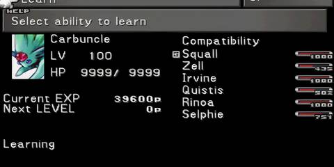 carbuncle stat screen