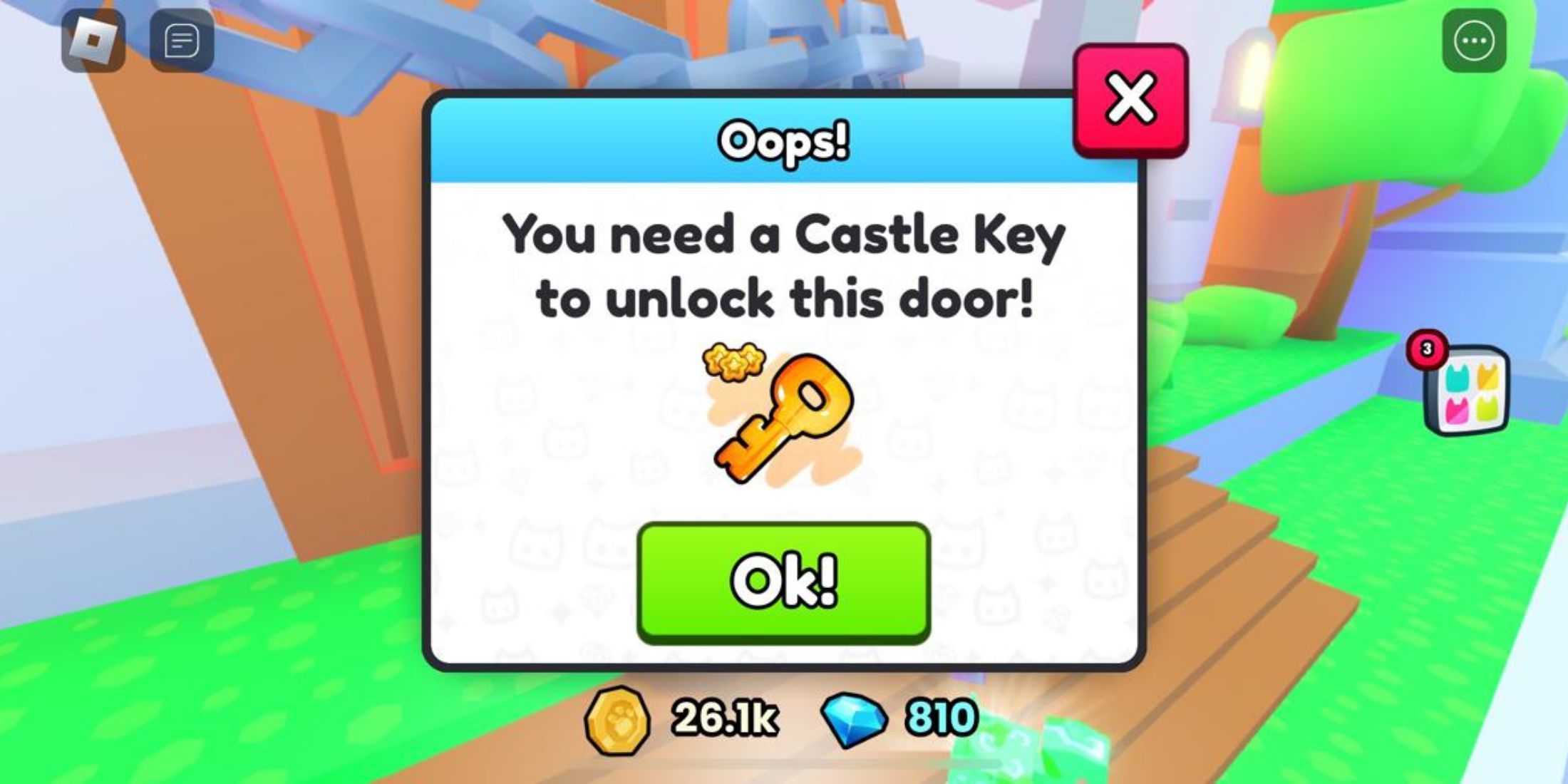 Pet Simulator 99: How to Get the Castle Key