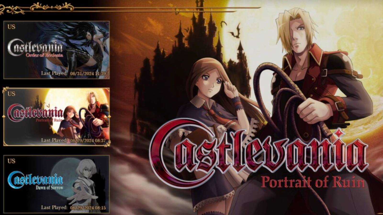 Castlevania Dominus Collection Receives New Update for October