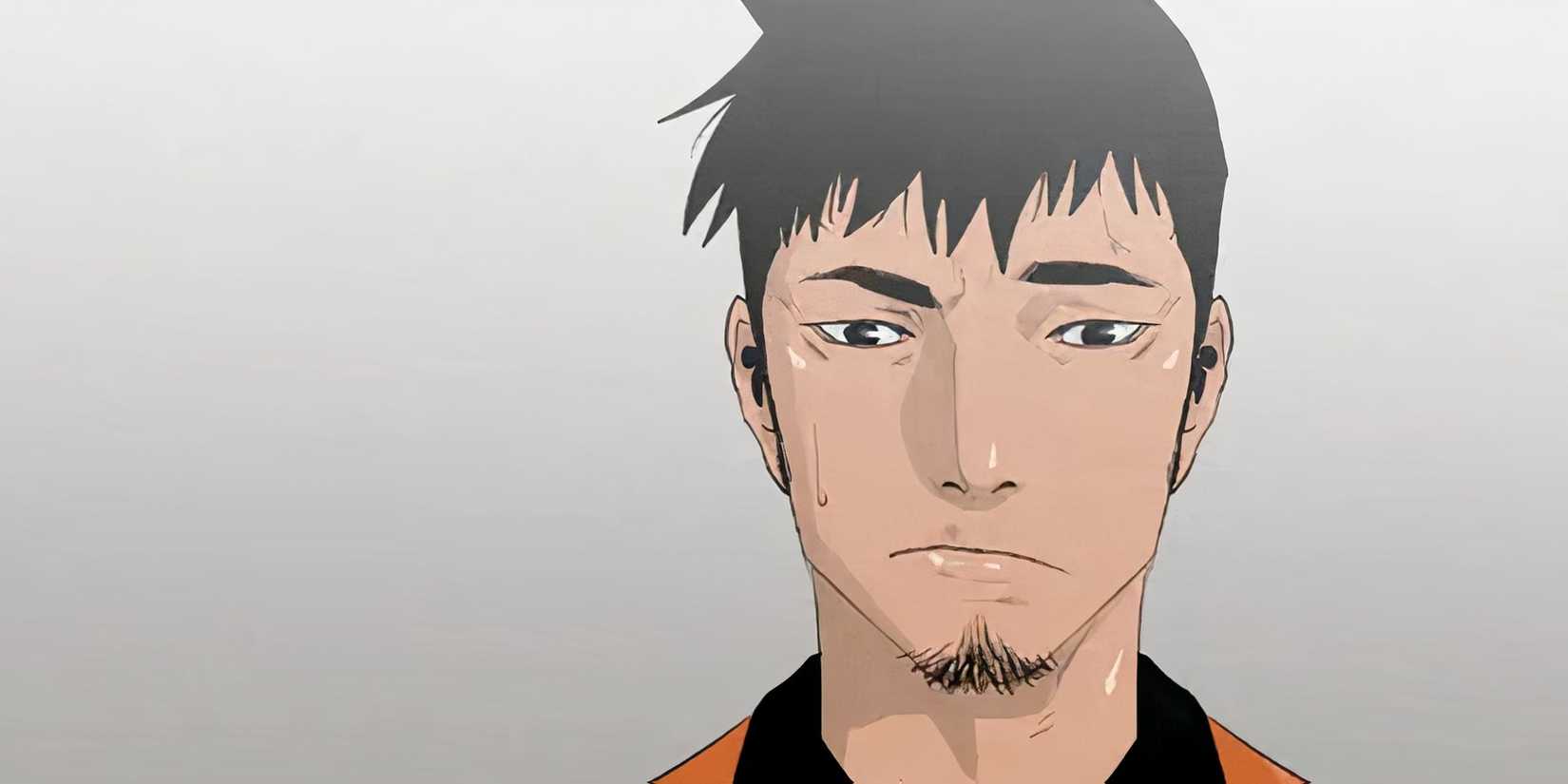 Cha Dong Hwan from Polar Night being looking at his superior officer in confusion.