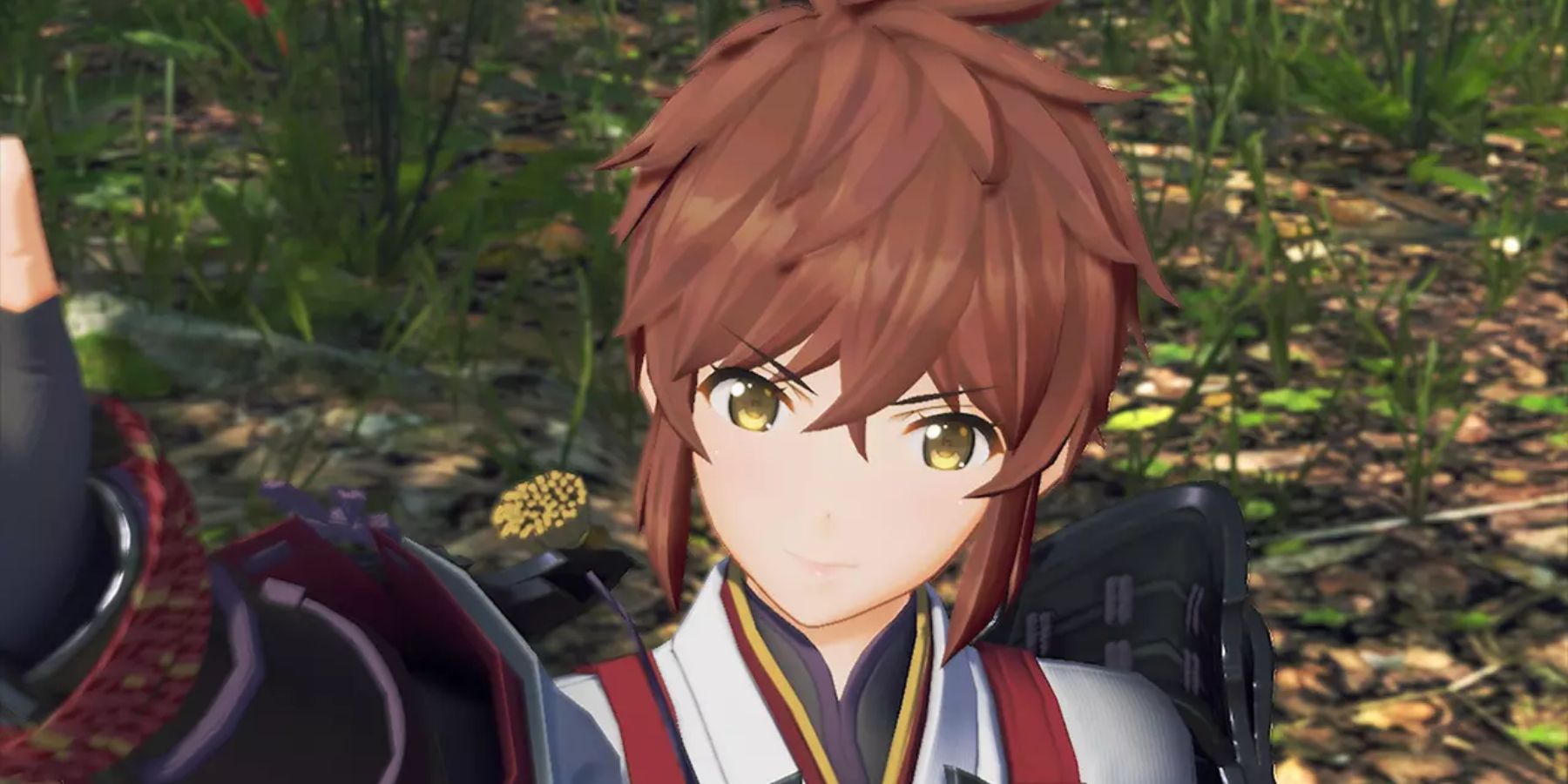 Character looking focused during a pivotal moment in Xenoblade 2, a JRPG with a sad ending-1