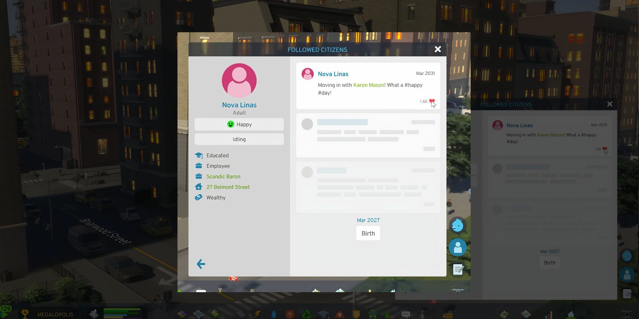 Chirper App in Cities Skylines 2