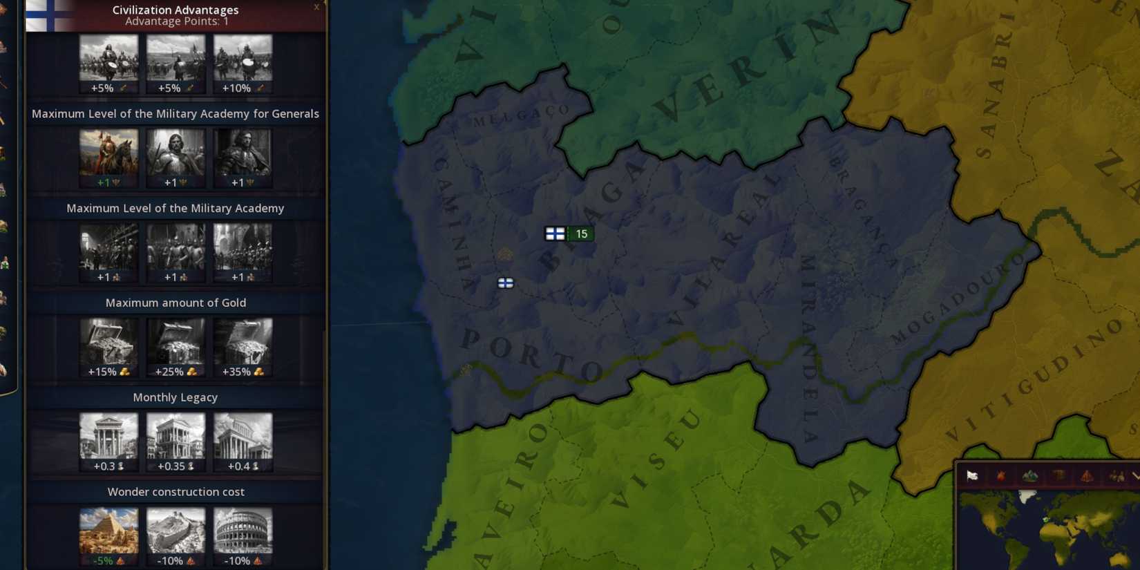 civilization advantages age of history 3