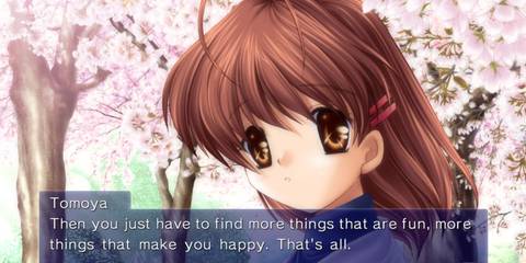 Clannad Tomoya giving friendly advice