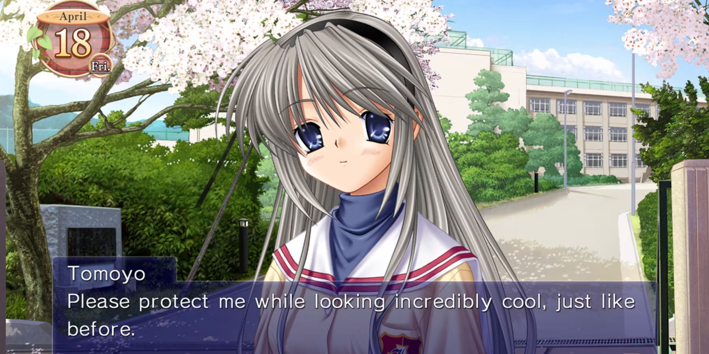 Clannad Tomoya asks for protection