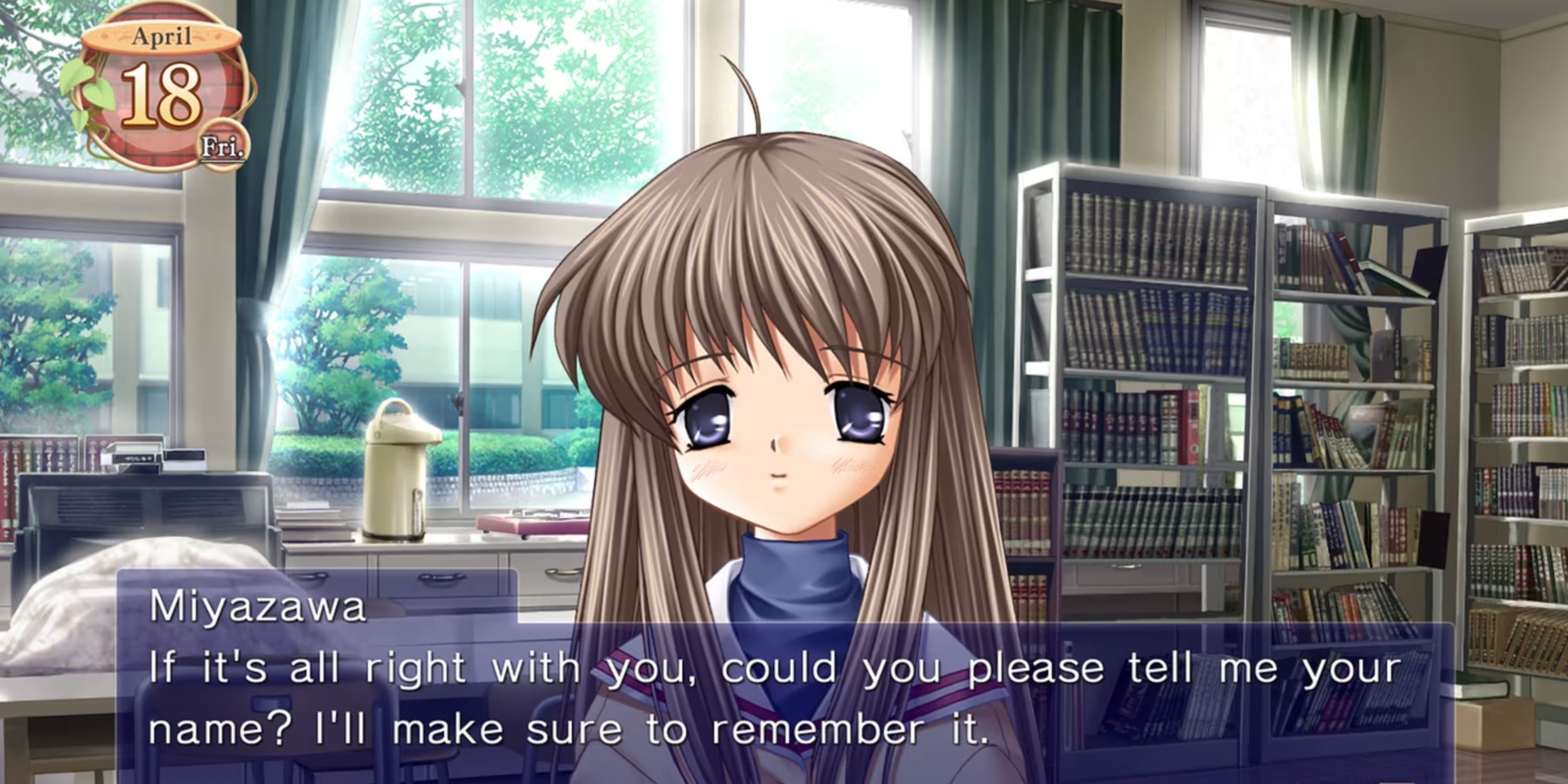 Clannad Miyazawa asks for players name