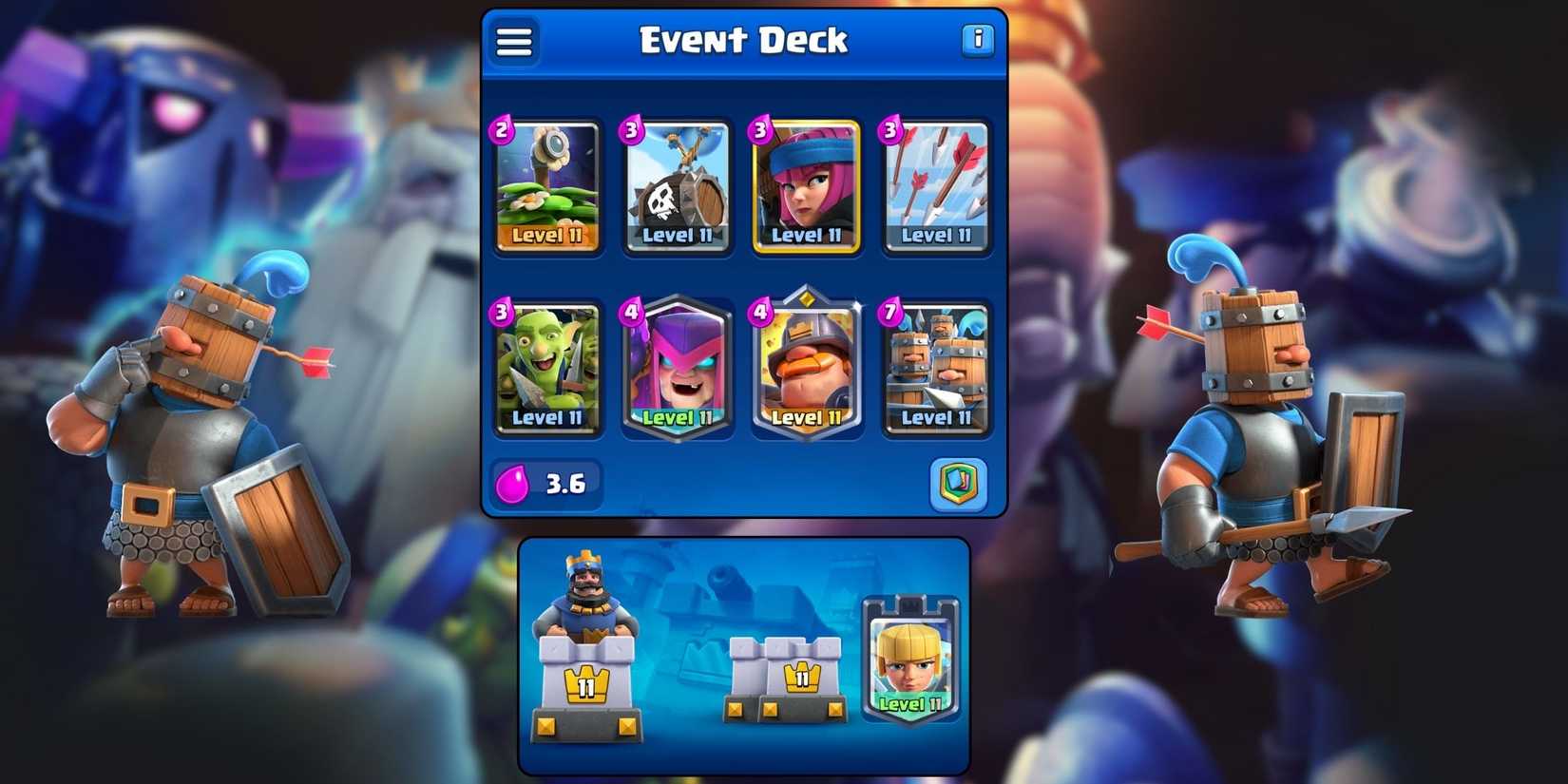 Clash-royale-recruits-mighty-miner-skele-barrel