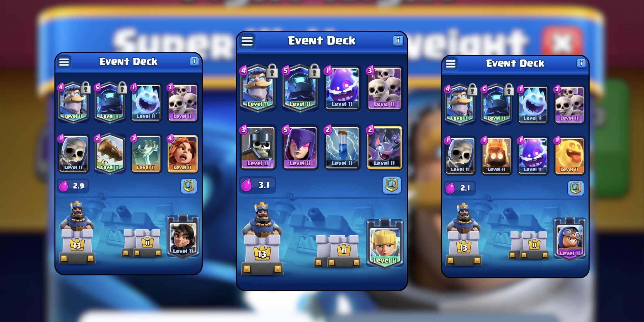 Clash Royale: Best Decks for Super Welterweight Event