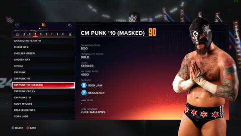 Masked Variant of CM Punk from 2010