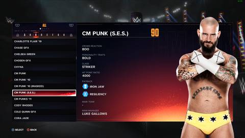 CM Punk Bald Version