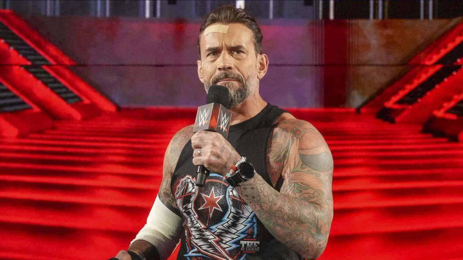 CM Punk with a Microphone