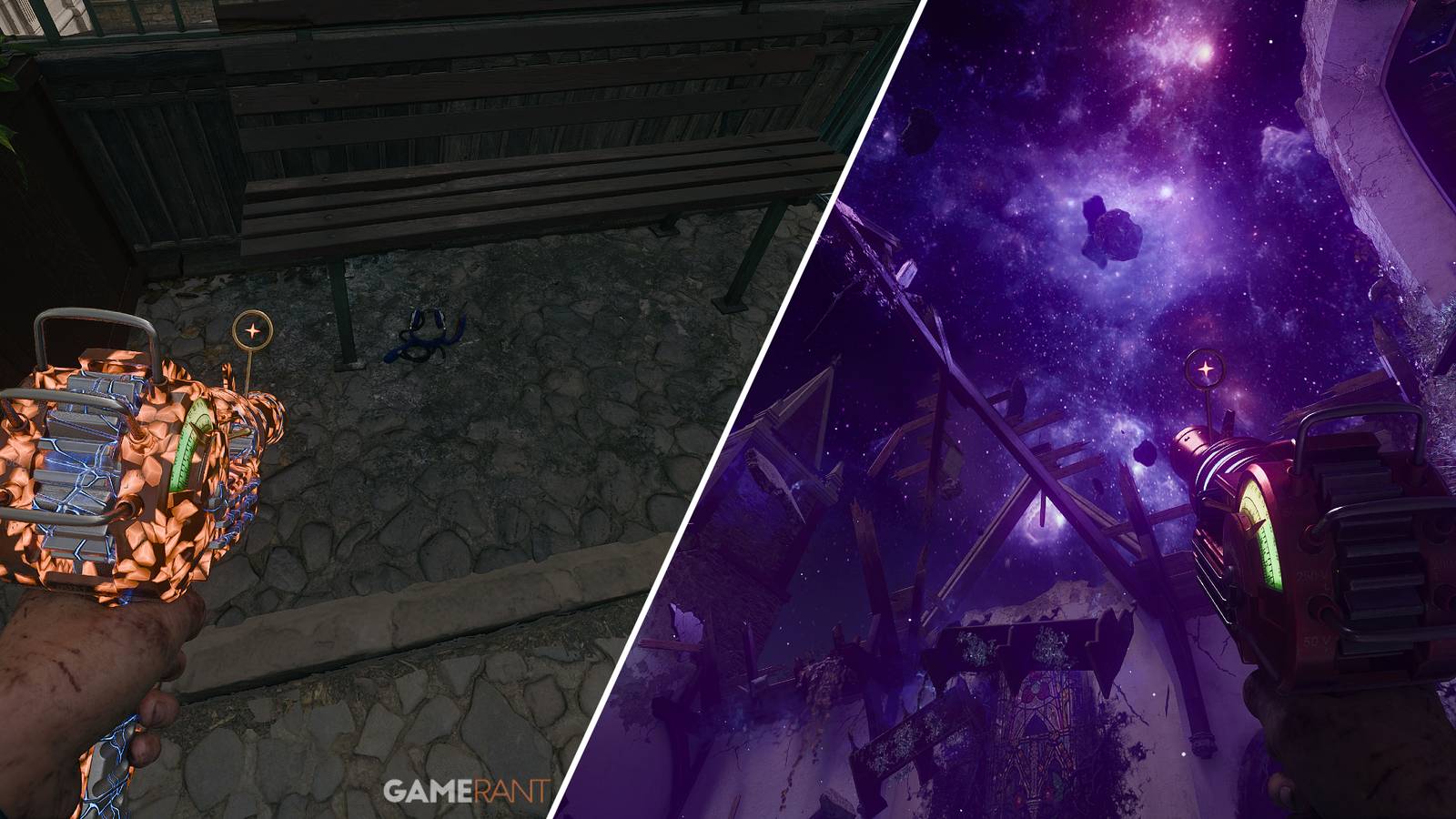 split-image showcasing the steps to completing the Liberty Falls Music Easter Egg in Black Ops 6 Zombies