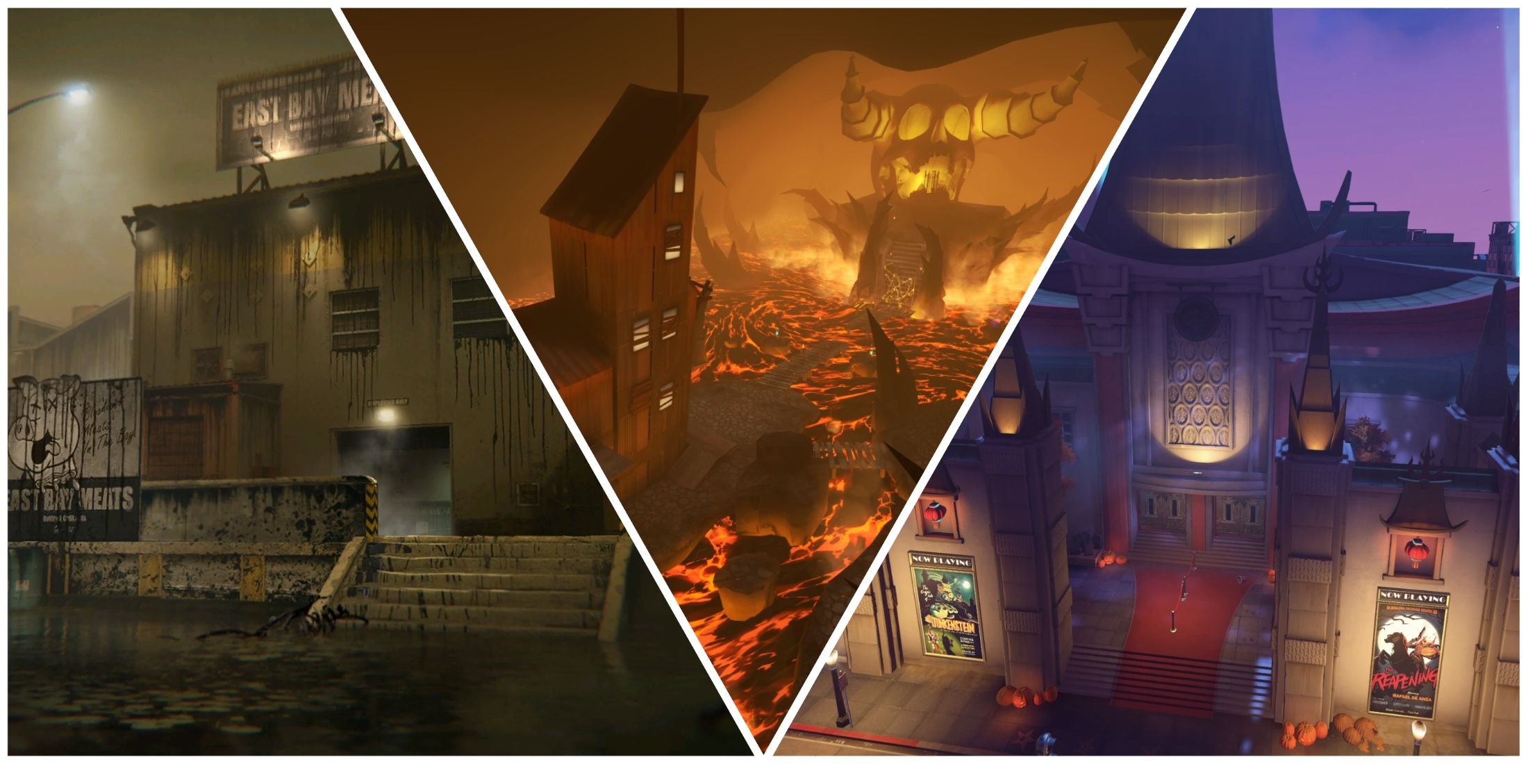 COD MW3 Mad Cow, Overwatch Hollywood Halloween, TF2 Helltower 