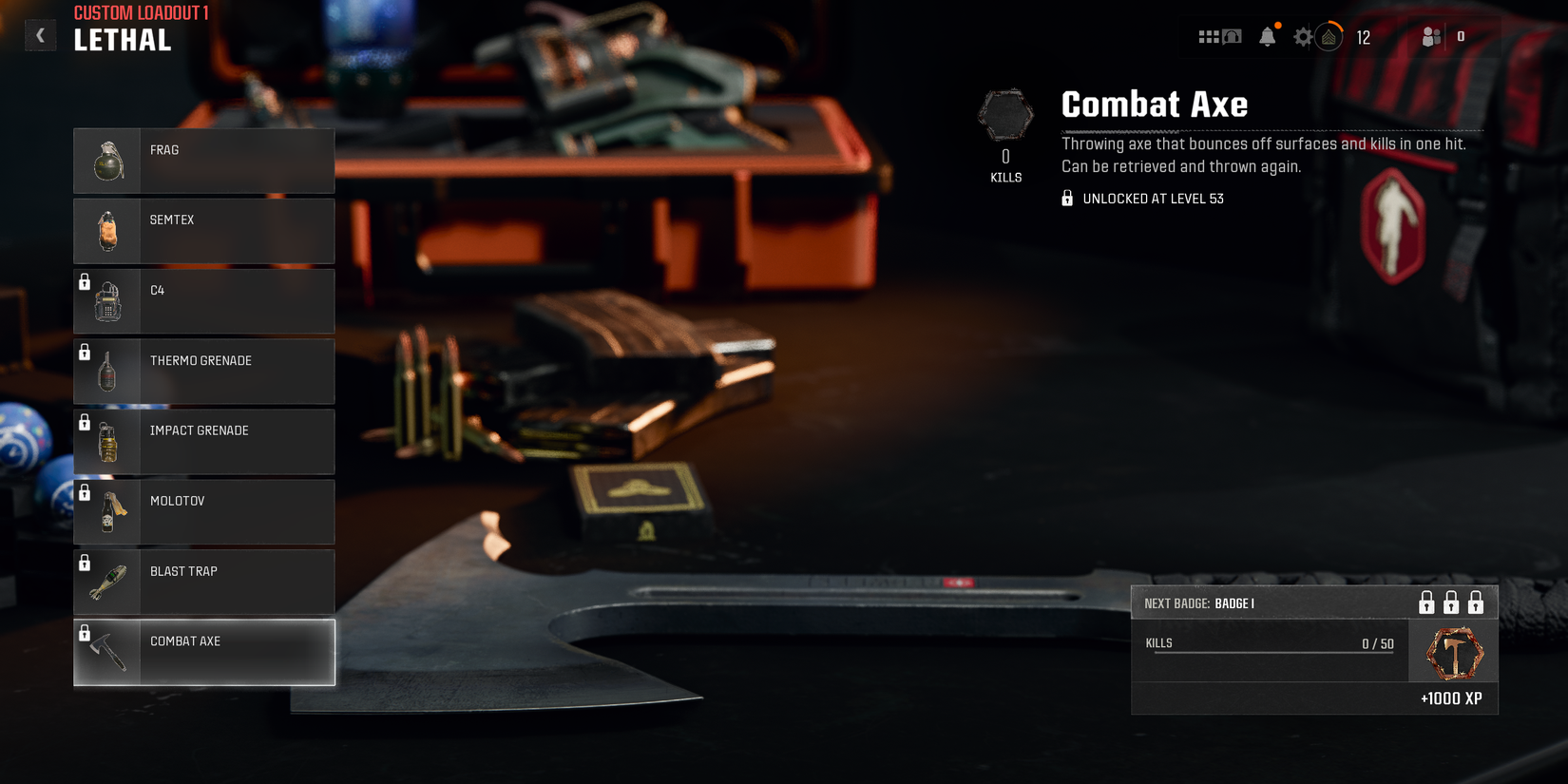 combat axe in bo6