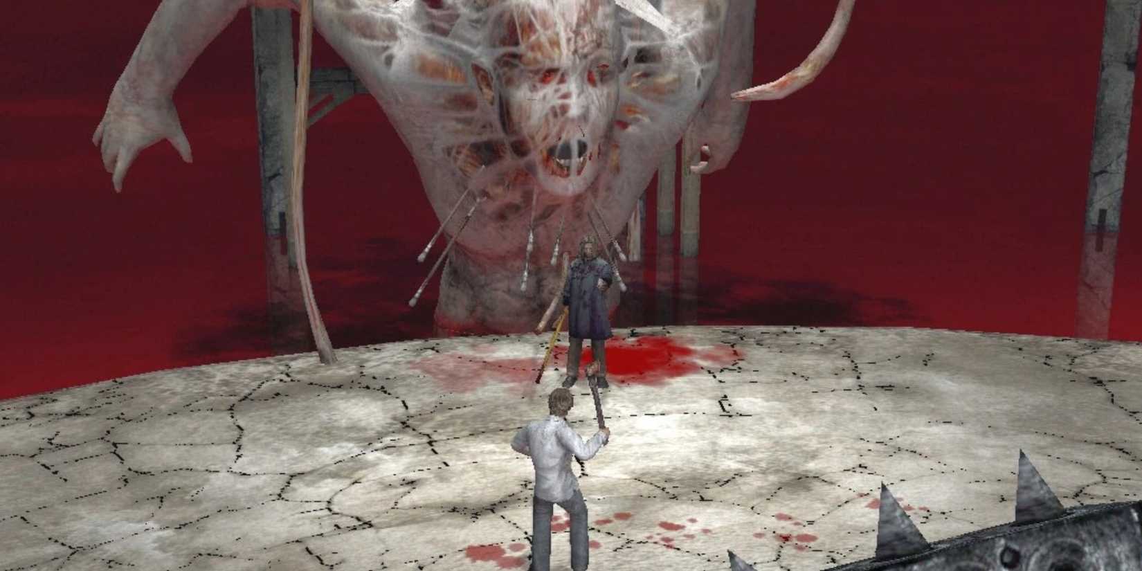 Conjurer supports Walter Sullivan in the final boss fight in Silent Hill 4