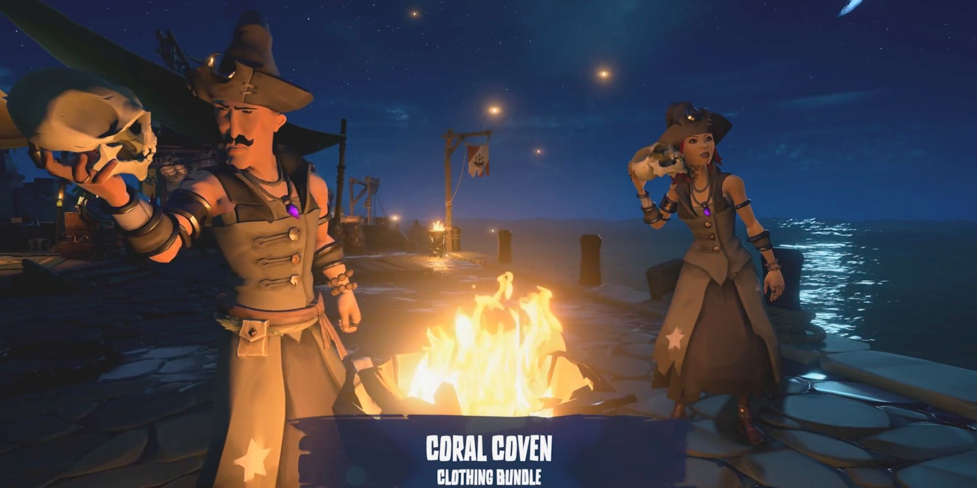 Coral Coven clothing bundle in Sea of Thieves