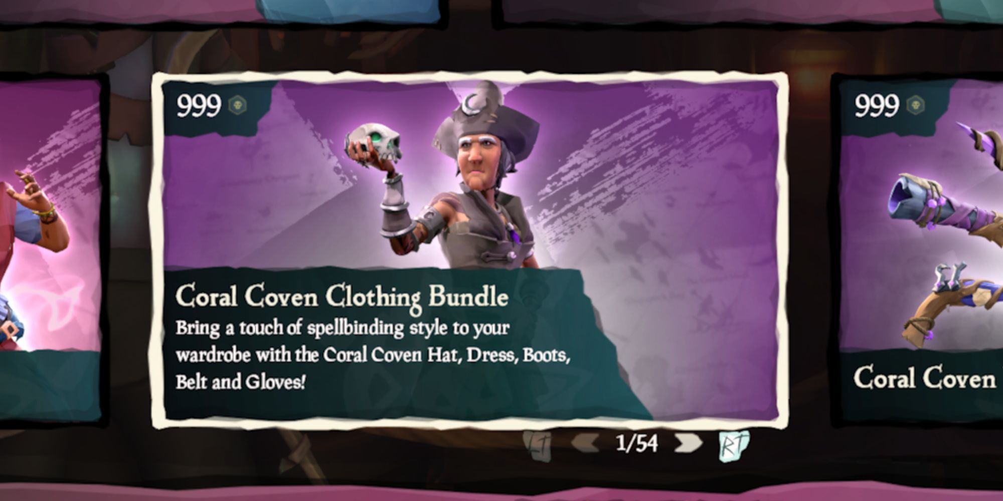 Coral Coven clothing bundle in Sea of Thieves' Pirate Emporium