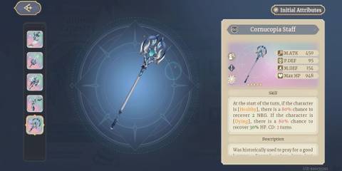 Cornucopia Staff weapon description