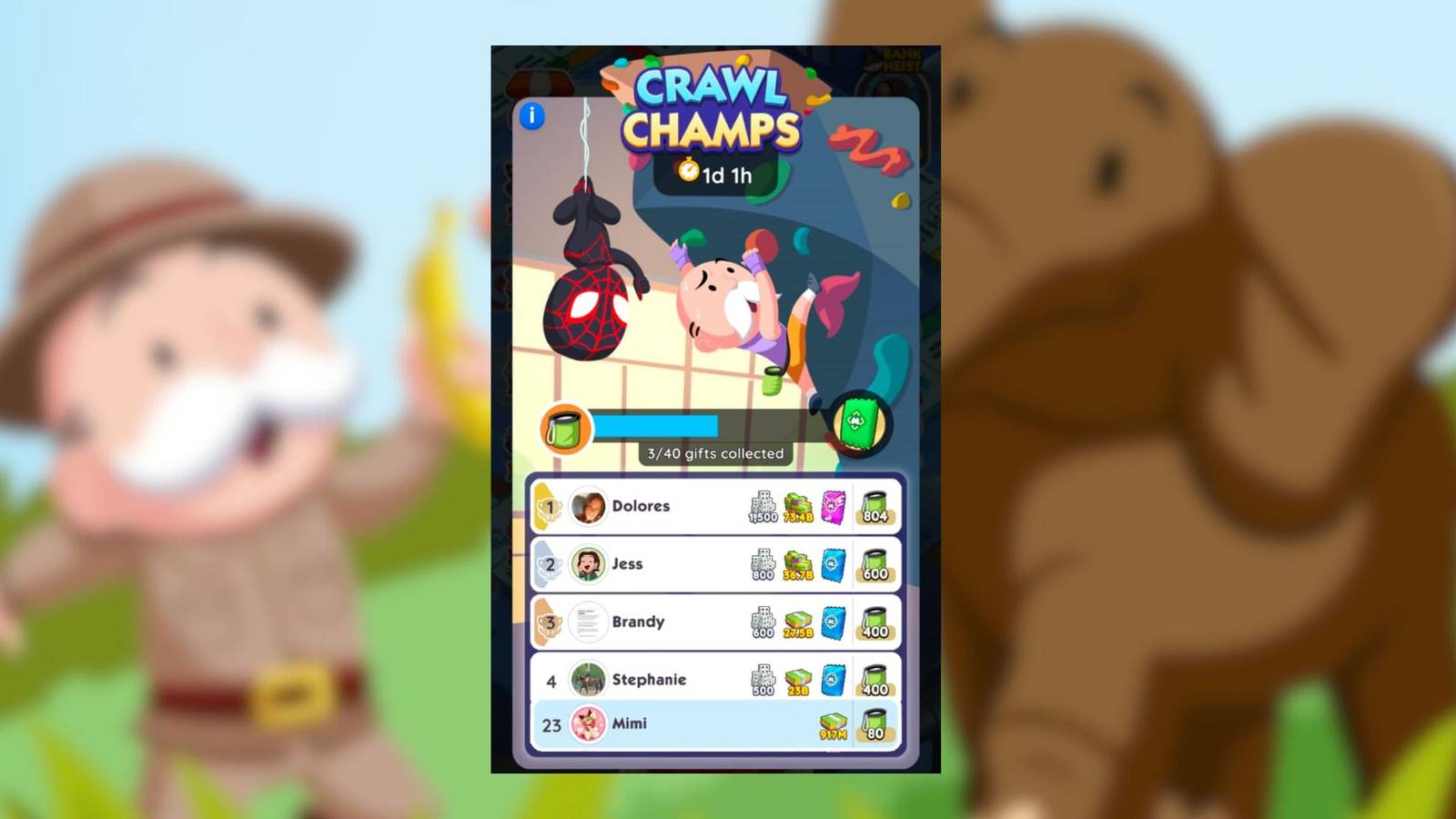 crawl champs monopoly go