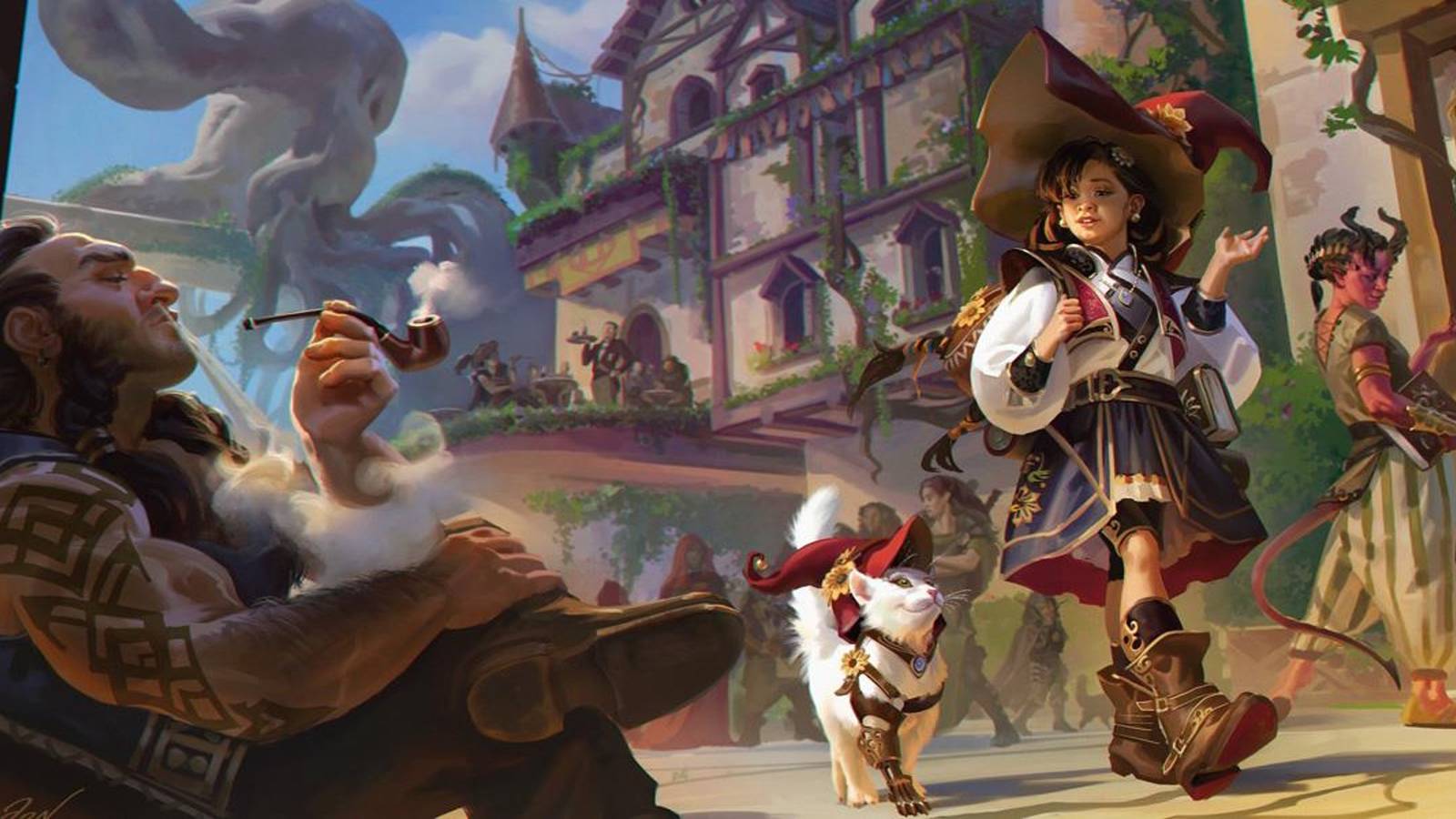 D&D 2024 Player's Handbook Town Art