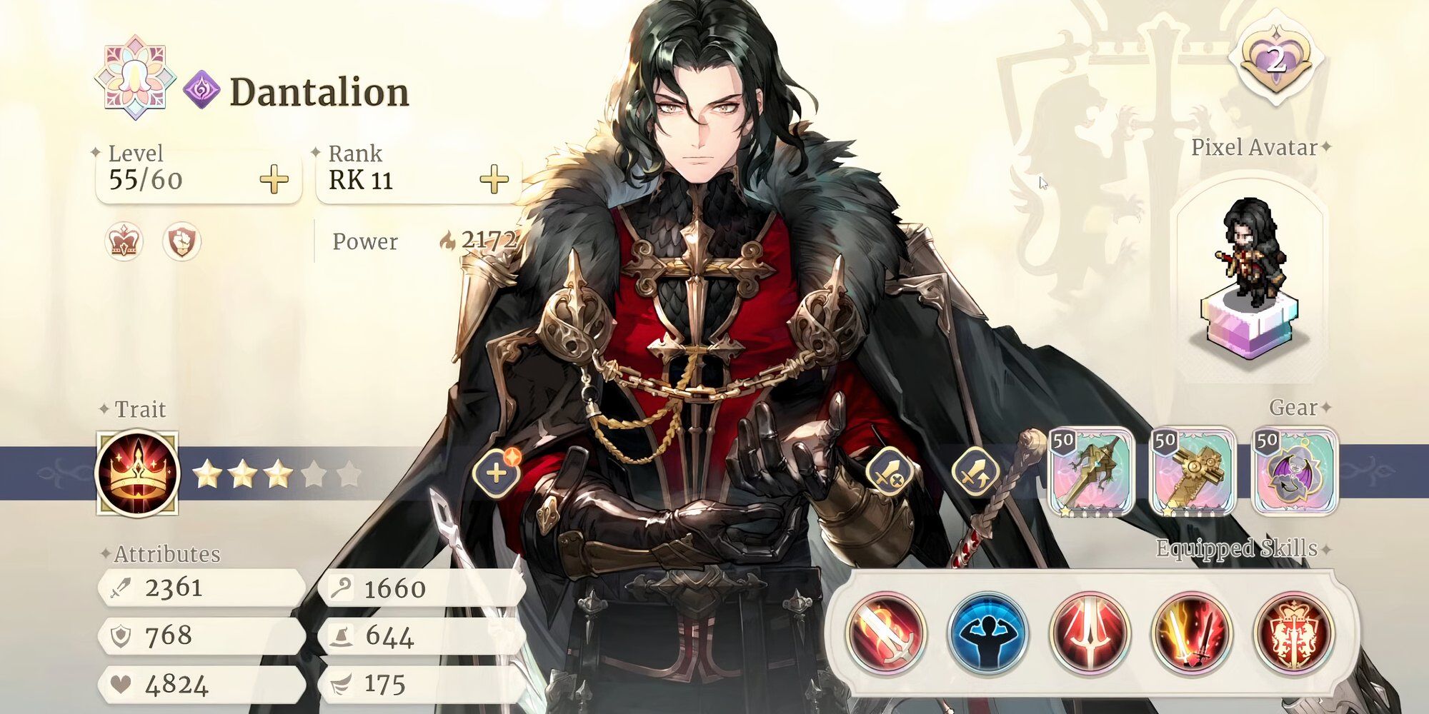 Dantalion character description