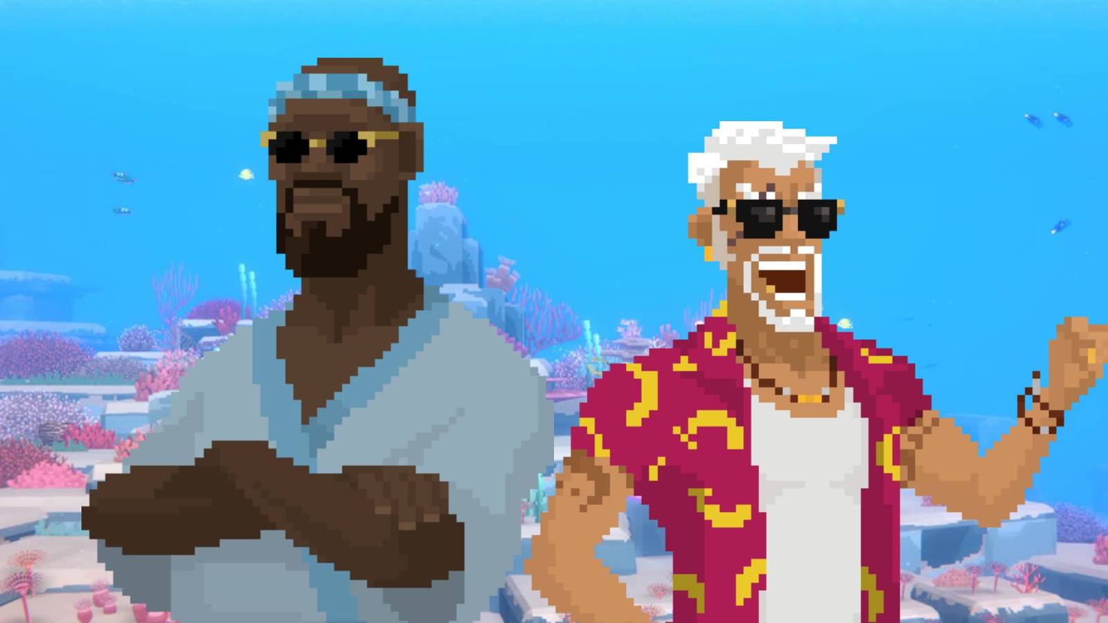 Bancho and Cobra from Dave the Diver