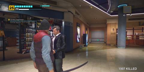 Player holding a katana in Dead Rising Deluxe Remaster