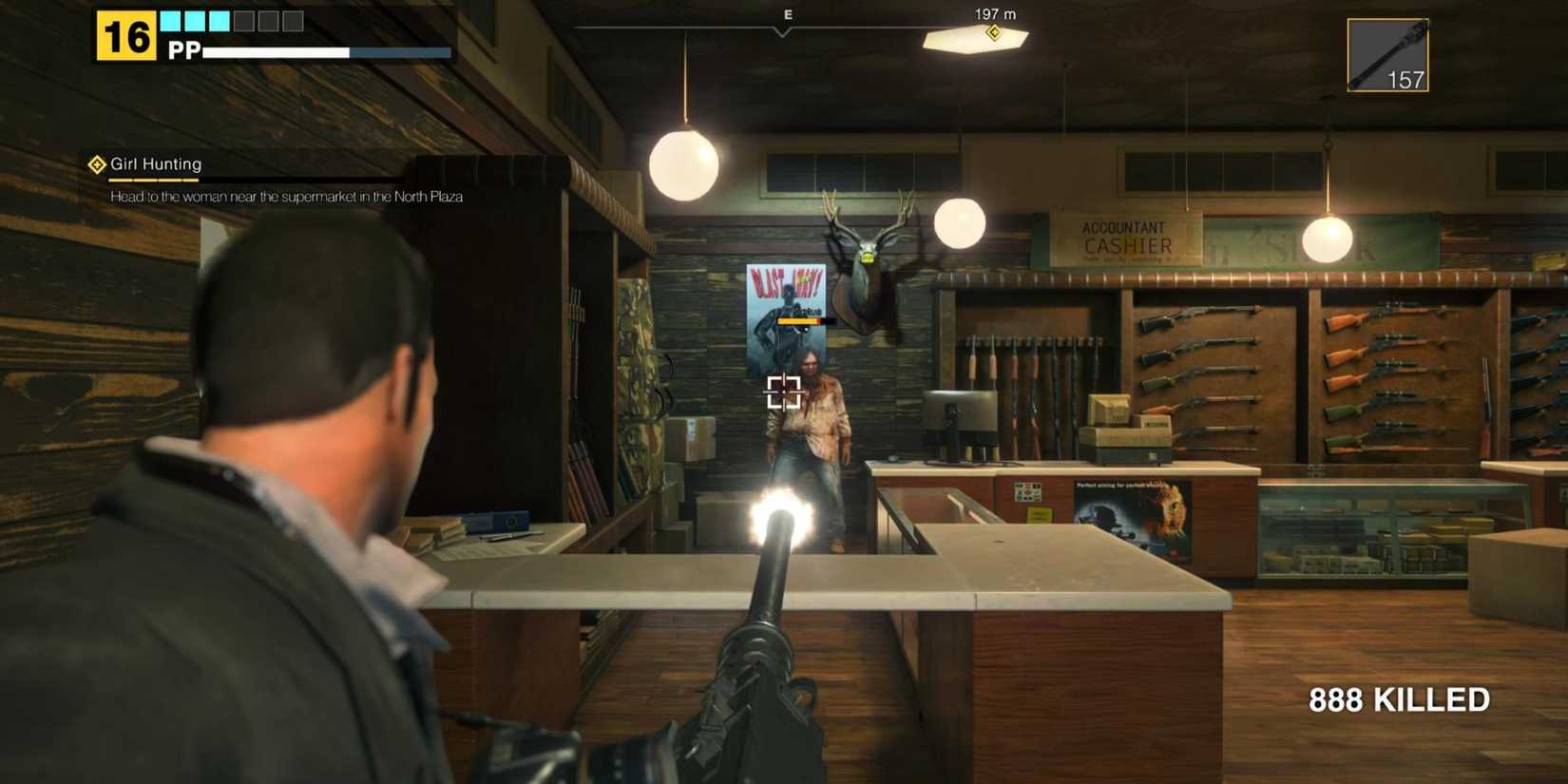 Dead Rising Deluxe Remaster Frank Firing Heavy Machine Gun