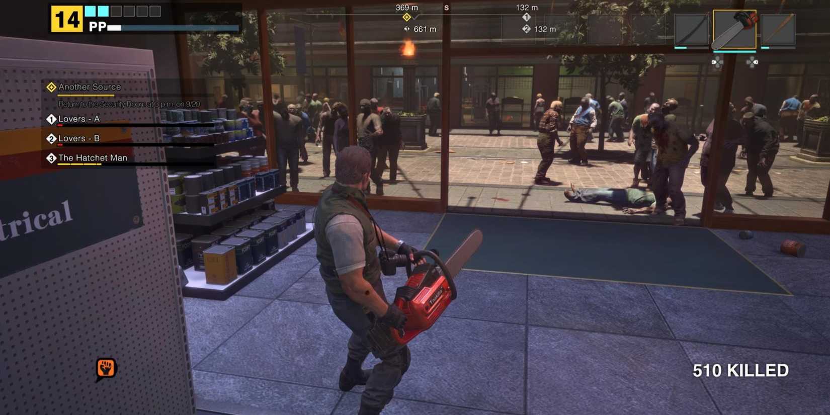 Dead Rising Deluxe Remaster Frank With Chainsaw