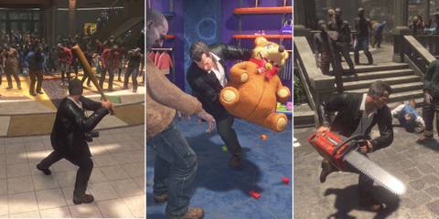 Dead Rising Remaster Different Weapons In Use By Frank