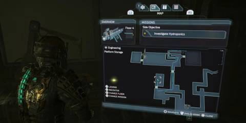 Dead Space map hologram